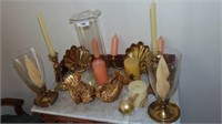 India Brass & Candles Lot