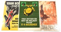 WWI & WWII US WAR POSTER LOT OF 3