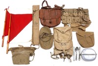 WWI US ARMY AEF FIELD GEAR MIXED LOT