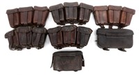 WWI GERMAN ARMY MAUSER AMMO POUCH MIXED LOT OF 7