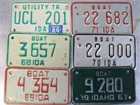 (6) Idaho Boat Licenses