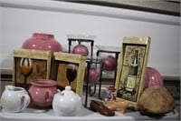 Creamer & Sugar, Wine Decor, Pink Vases, Glass
