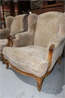 Pair of vintage French armchairs