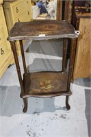 French 2 tier side table