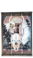 Native American Decoupage Wall Art