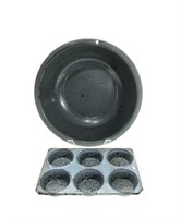 Graniteware Bowl & Muffin Pan
