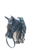 Cast Iron Horse Head Hanging Ring