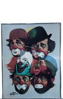 Framed Oberstein Clown Print