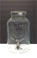 Embossed Glass Dispenser Jar -2 Gallon -New