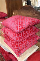 Set of 4 high quality down filled cushions
