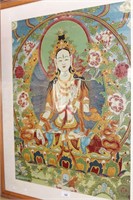 Tibetan material Thangka