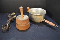 Vintage Kitchen Instruments and Butter Mold