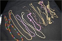 10 pieces Vintage costume necklaces