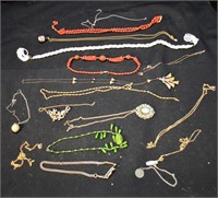 17 pieces Vintage costume necklaces