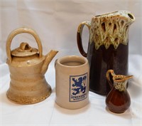 Stonewear - Pitcher/Creamer/Cup and Decorative