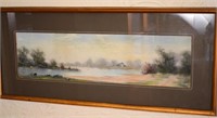 Landscape Pastel Painting in Frame