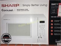 SHARP 1.1 CU FT MICROWAVE OVEN $169 RETAIL