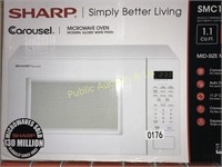 SHARP 1.1 CU FT MICROWAVE OVEN $169 RETAIL
