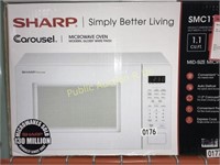 SHARP 1.1 CU FT MICROWAVE OVEN $169 RETAIL ;