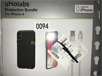 UBIOLABS PROTECTION BUNDLE FOR IPHONE X
