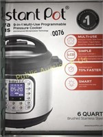 INSTANT POT 6QT MULTI COOKER $171 RETAIL ATTENTION