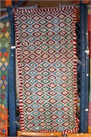 Decorative pure wool hand woven tribal rug