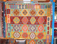Large pure wool hand woven Afghan kilim