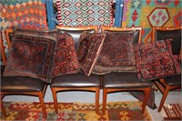 Collection of 6 Persian carpet cushions
