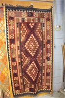 Afghan pure wool hand woven kilim