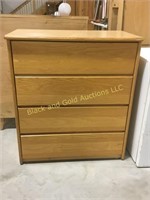 38.5" tall chest of 4 drawers