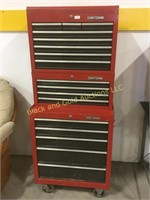3 tier Craftsman rolling tool box with keys