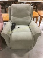 Gray electric reclining chair