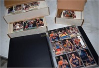 3 boxes and 1 binder of NBA Collector cards, Early