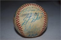 Autographed International League baseball