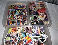 3 Totes assorted Football Cards (Some Sleeved)