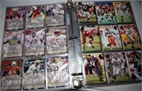 3 Binders assorted Football cards, NFL 1990's