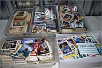 5 totes assorted 80's and 90's MLB cards