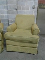 Green & Cream Sofa Chair