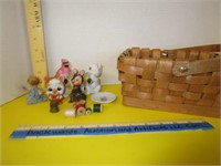 Miniatures in basket; some are occupied Japan