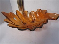 Footed Oak Leaf fruit or decor bowl