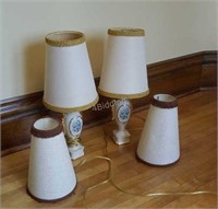 B2- Pair of Vintage Ceramic Table Lamps