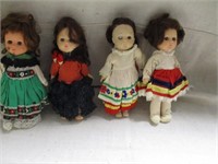 4 "Ginny" Dolls