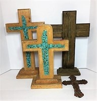 Wooden Crosses & Metal Cross