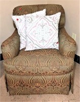Sherrill Upholstered Arm Chair with Paisley Woven