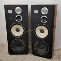 Pair Of Jbl L150a Speaker Towers Wood Case