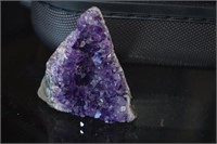 Natural Dark Purple Amethyst Geode Section