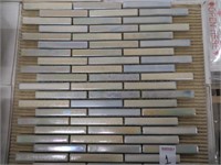 GLAZED CERAMIC PEACOK BORDER TILES