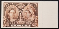 Canada 1897 6c Plate Proof Jubilee S/C #55P MNH