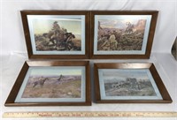 4 Framed Western Prints