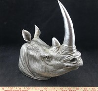 Rhino Head Wall Plaque